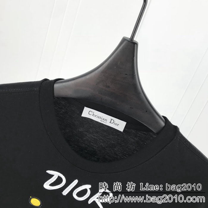 DIOR迪奧 19ss早春新款 kaws聯名系列 植絨小蜜蜂刺繡字母 定制面料 高版本男女同款 ydi2225